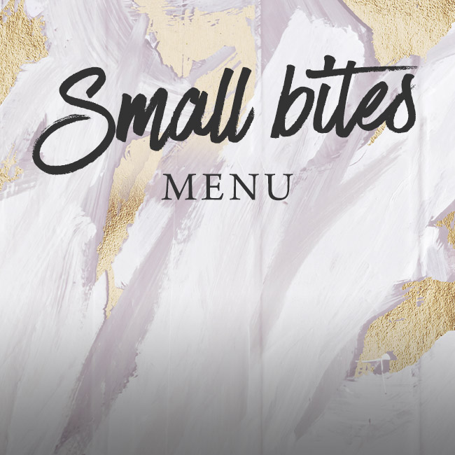 Small Bites menu at The Green House 